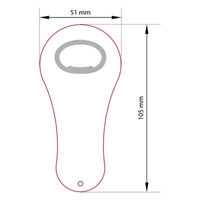 Raket Şeklinde Magnet Açacak | Spor Temalı Hediyelik Açacak