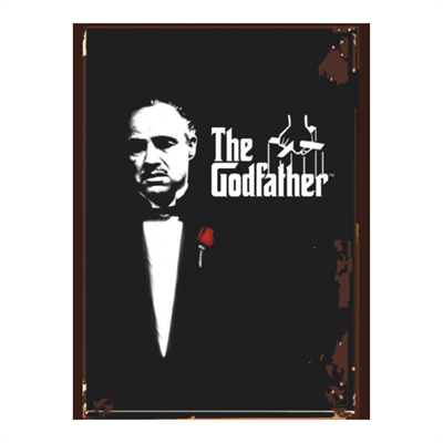 The Godfather Temalı Retro Ahşap Poster