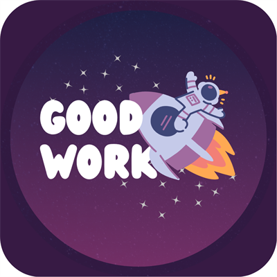 Uzay Temalı Roketli 6lı Ahşap Bardak Altlığı