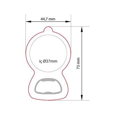 Yuvarlak Açacak Anahtarlık | Logoya Uygun Promosyon Hediyelik