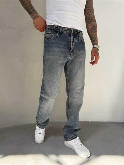 Baggy Mavi Boyfriend Pantolon