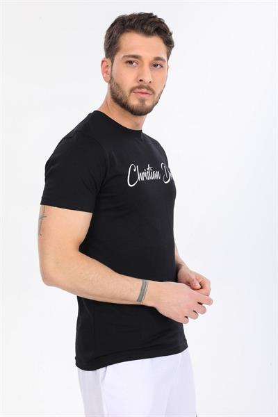 Dont Worry Yazılı Siyah T-shirt