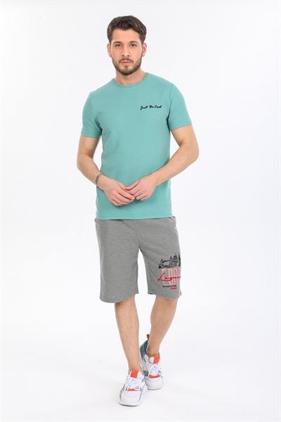 Just Be Cool Yazılı Bebe Mavisi T-shirt