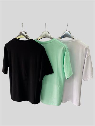Kadın/Erkek Unisex Oversize 3lü T-Shirt