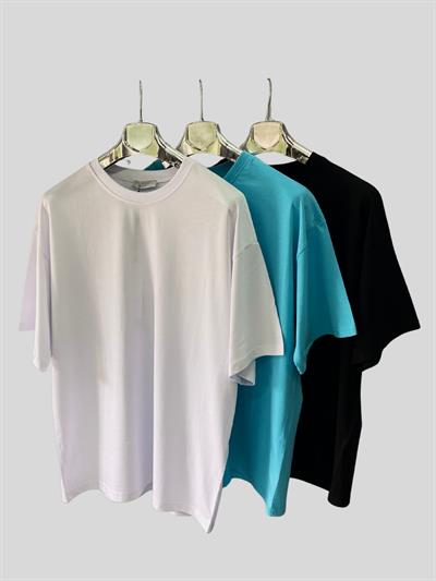 Kadın/Erkek Unisex Oversize 3lü T-Shirt