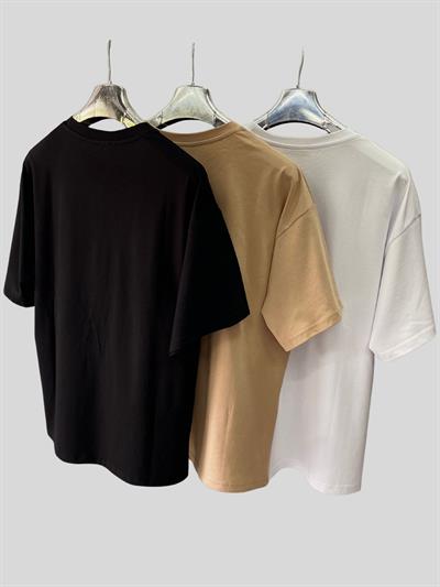 Kadın/Erkek Unisex Oversize 3lü T-Shirt