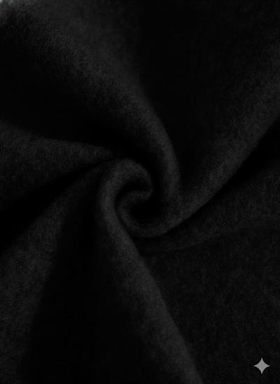 Siyah Oversize Ayıcık Baskılı Kaşkorse Ribanalı 3 İplik Sweatshirt