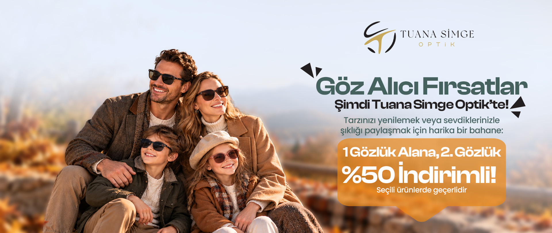 2. Güneş Gözlüklerinde Sepette %50 İndirim