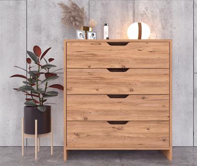 Efes 4 Çekmeceli Atlantik Çam Şifonyer