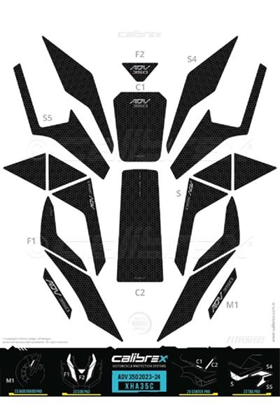 Adv 350 Tank Pad Full Set Xha35m