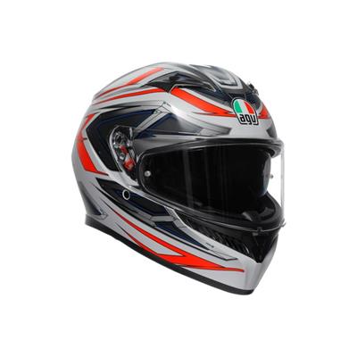 AGV KASK/K3 E2206 MPLK SPACE MATT WHITE RED FLUO CONFİGURATİON