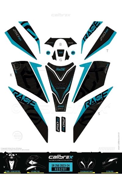 CALİBREX CFMOTO 250SR TANK PAD FULL SET XCS20T