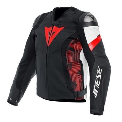 Dainese Avro 5 Blk Red Lava White Deri Mont