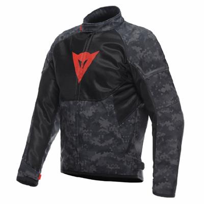 Dainese İgnite Camo Gray Black Fluo Red Air Tekstil Mont