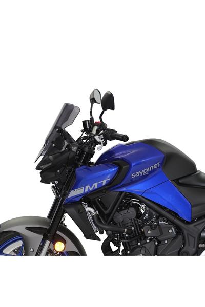 Gp Kompozit Yamaha Mt-25 2020-2024 Uyumlu Ön Cam Siyah 37 Cm
