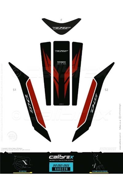 Honda Dio 2021-22 Tank Pad Xhd22r