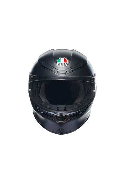 K6 S Mono Matt Black Kapalı Kask