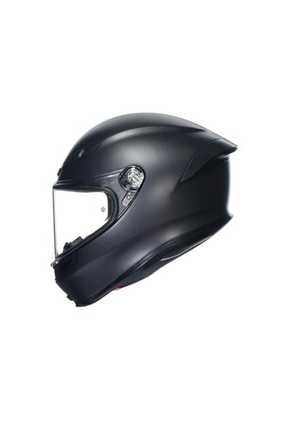 K6 S Mono Matt Black Kapalı Kask