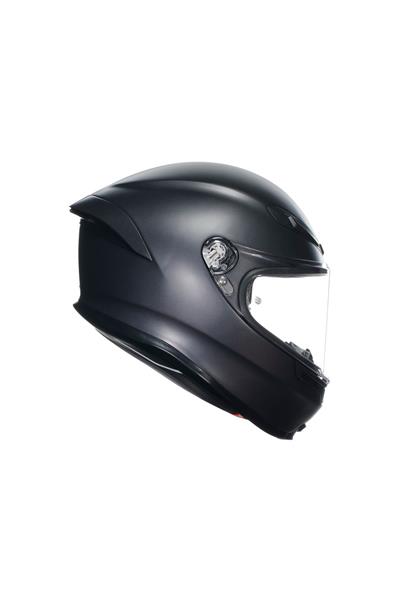 K6 S Mono Matt Black Kapalı Kask