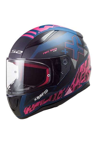 Rapıd Xtreet Mat Mavi-mor Kask Xl