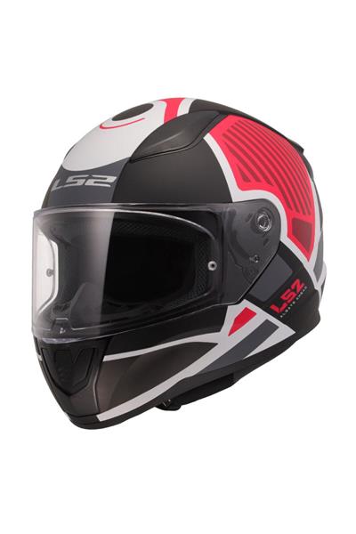 Rrapıd 2 Grıd Mat Beyaz-kırmızı Kask