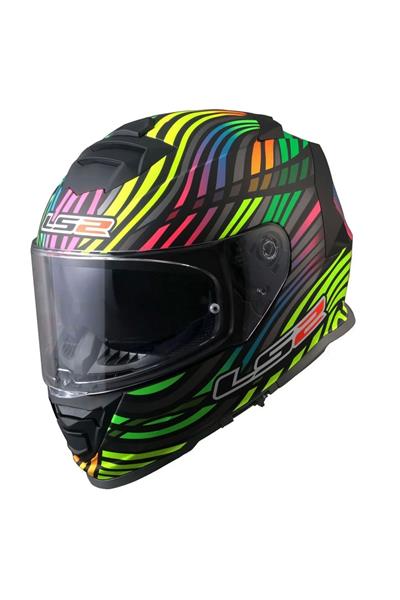 Storm 2 Power Mat Siyah-gökkuşağı Kask
