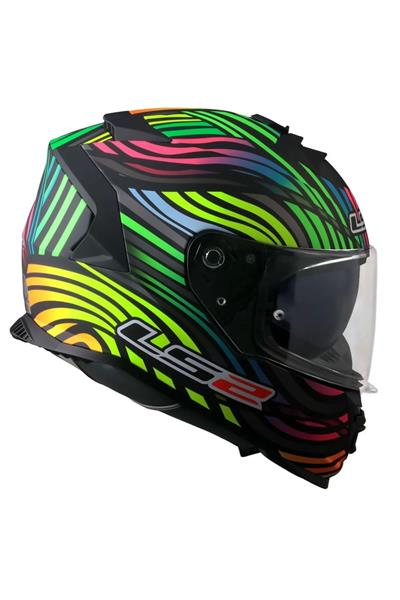 Storm 2 Power Mat Siyah-gökkuşağı Kask