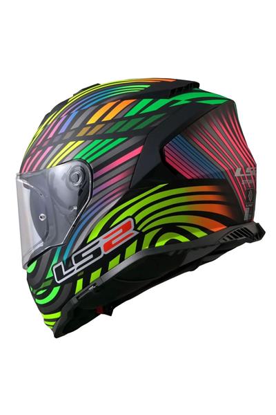 Storm 2 Power Mat Siyah-gökkuşağı Kask