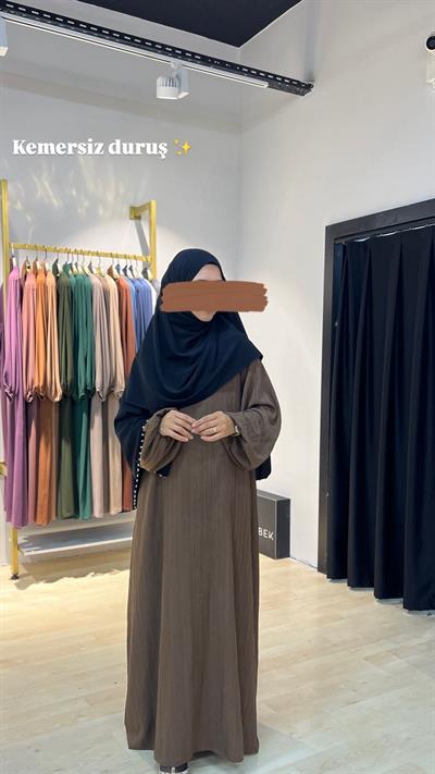 Hale Model Kahve – Ümran Özbek Collection--Elbise