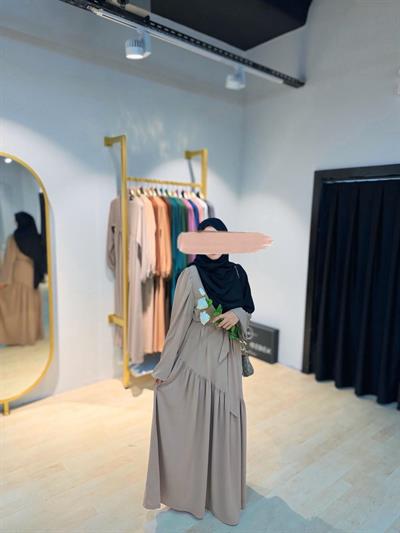 Mihra Elbise Bej – Ümran Özbek Collection--Abaya