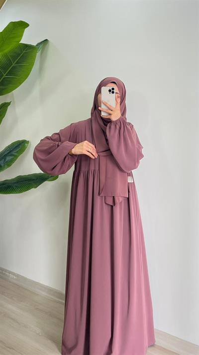 Şeida Model Gül Kurusu – Ümran Özbek Collection--Abaya