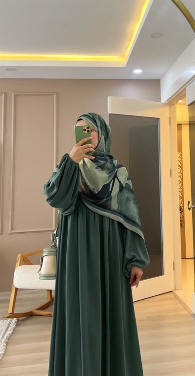 Şeida Model Mint Yeşili – Ümran Özbek Collection--Elbise