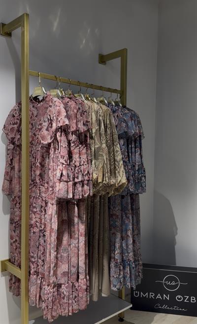 vintage pembe çiçekli elbise--Elbise