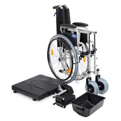 Comfort Plus DM-545 WC Özellikli Tekerlekli Sandalye Ayakları Çıkar + Yan Kol Açılır