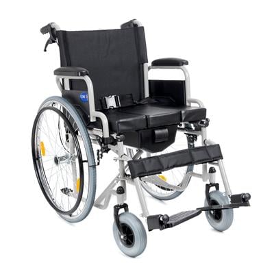Comfort Plus DM-550 WC Özellikli Tekerlekli Sandalye Ayakları Çıkar + Yan Kol Açılır