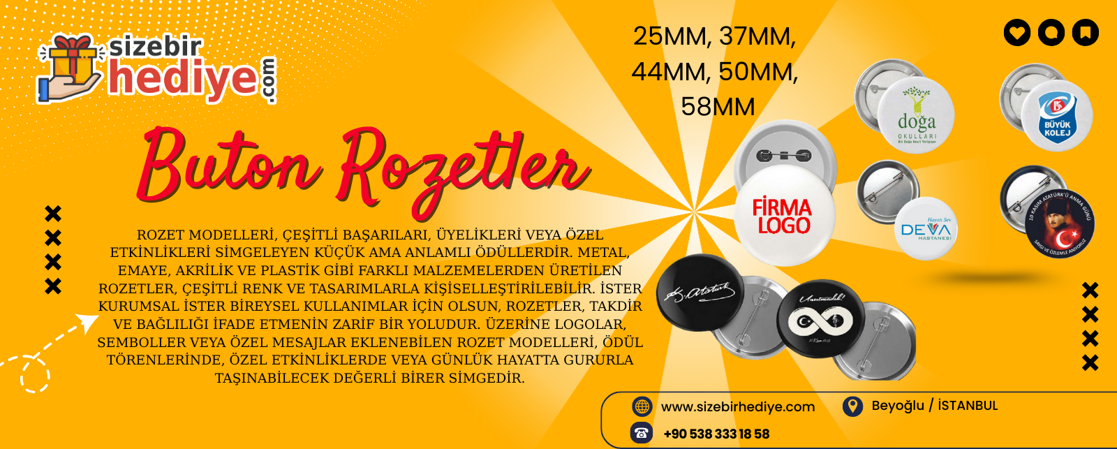 BUTON ROZETLER
