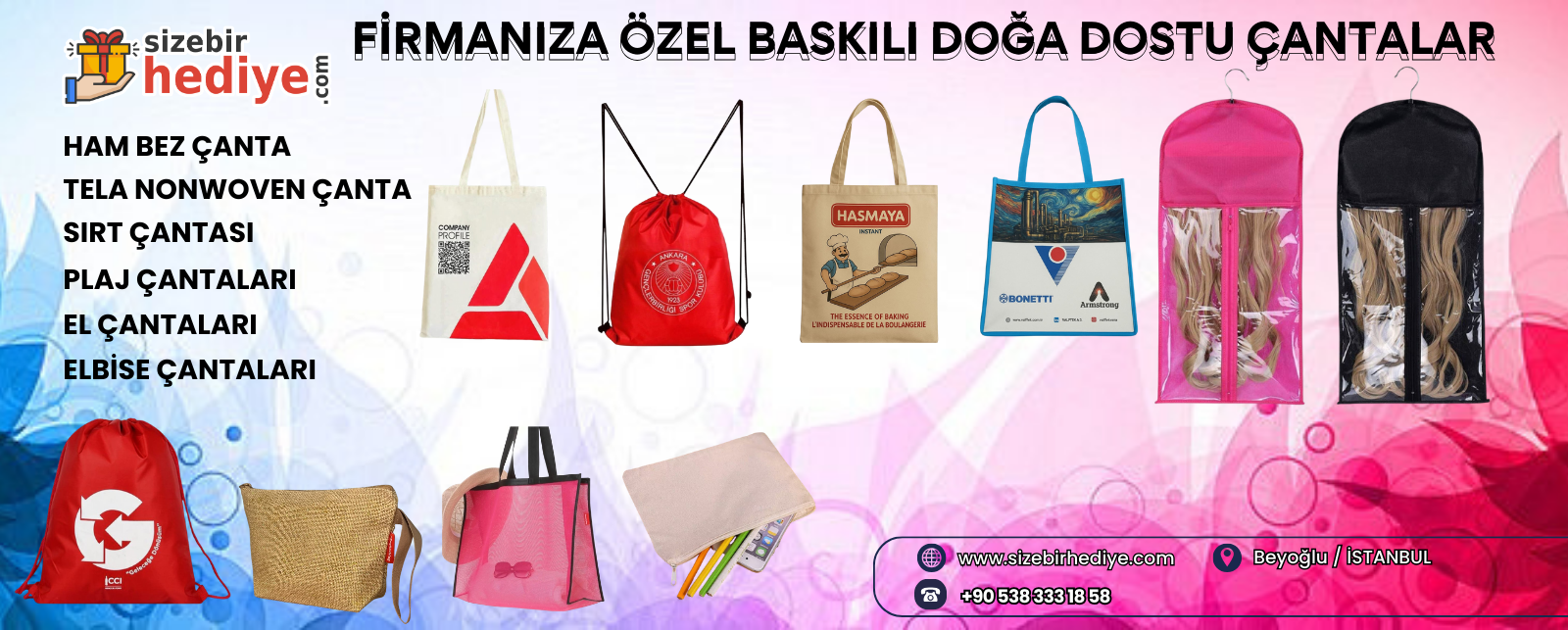 FİRMALARA ÖZEL BASKILI ÇANTALAR