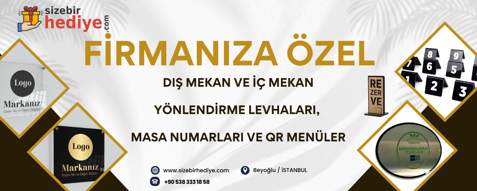 YÖNLENDİRME LEVHALARI VE QR MENÜLER