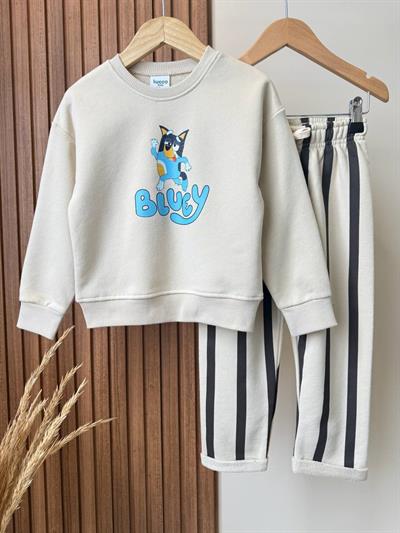 Bluey Takım Alt Kısmı Cizgili