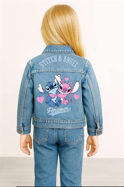 Denim Kot Ceket Stitch Karakter 