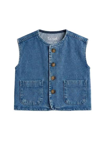 Denim Pantolon Yelekli Takım  