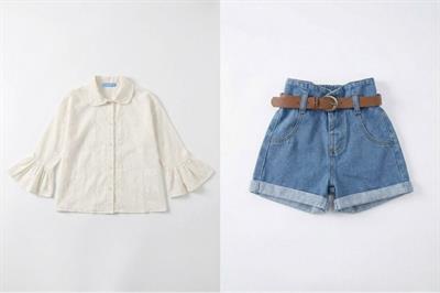 Denim Şort Kemerli Fistolu Gömlek 