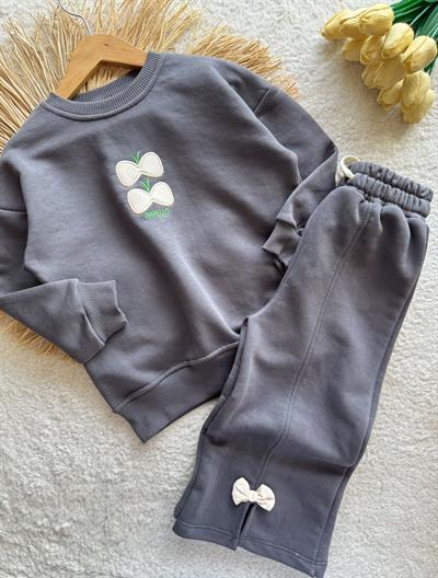 Fiyonk Detaylı Takım Gri