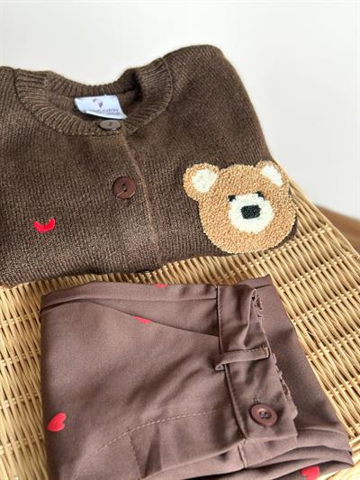 Hırka Pantolon Teddy Takım 