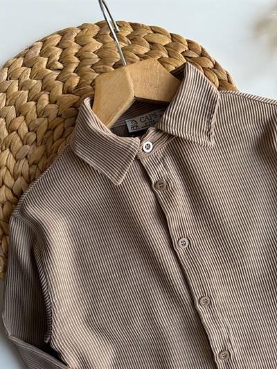 Kadife Fitilli 2li Takım BEJ