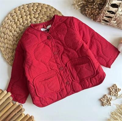 Kapitone Ceket Kırmızı