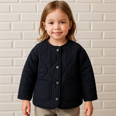 Kapitone Ceket Siyah