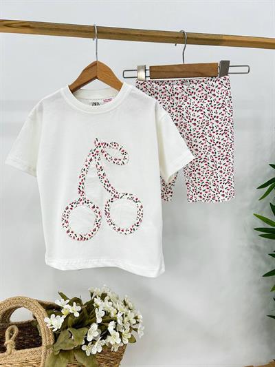 Kiraz Desenli Takım 