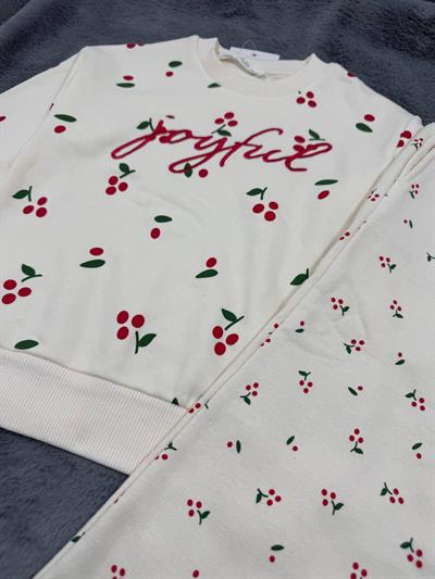 Kirazlı Takım Krem 