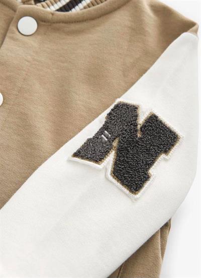 Kolej Ceket Nakış İşlemeli Krem Renk 